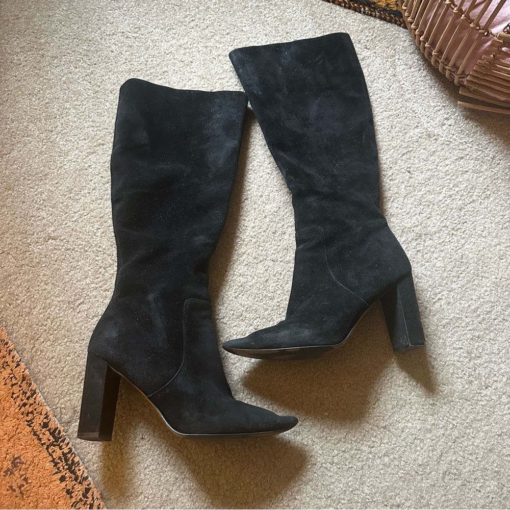Black Suede Boots